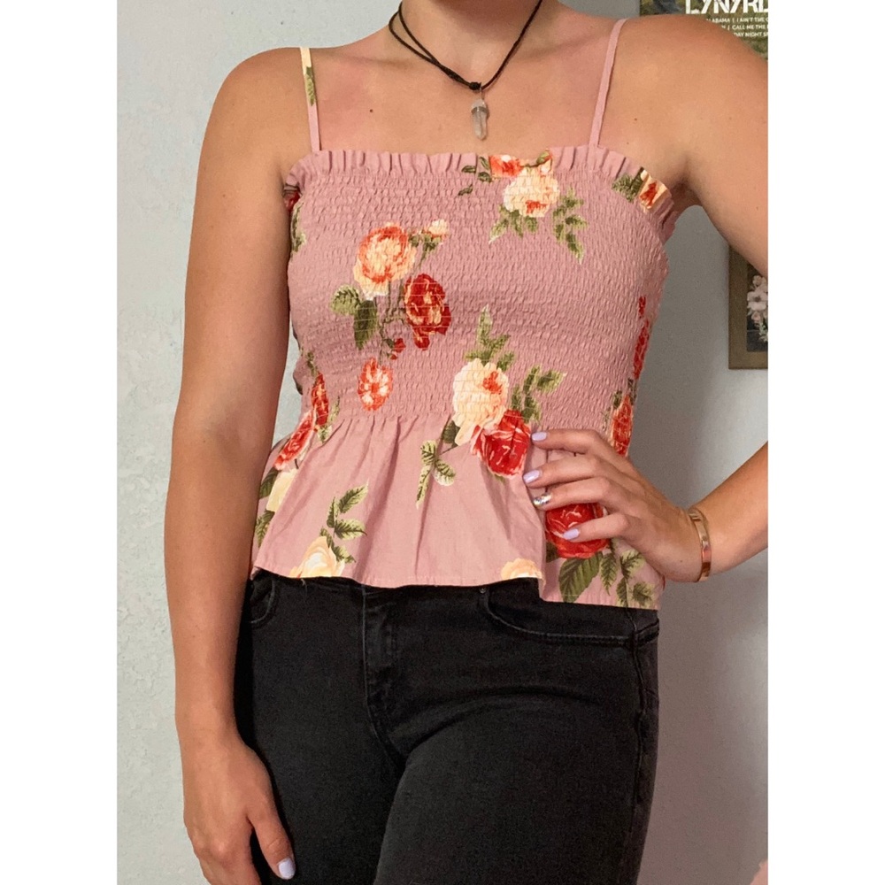 3 for $10 Size Medium floral print tank!